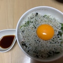 ちりめんを使って釜揚げシラス風丼